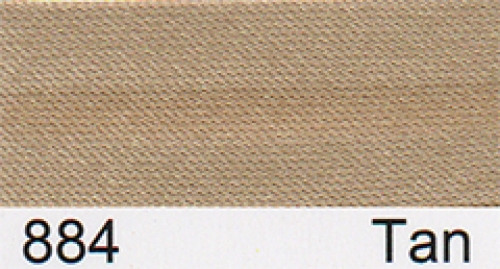 Essential Trimmings Satin Bias Binding Tape Tan
