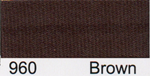 Essential Trimmings Satin Bias Binding Tape Brown