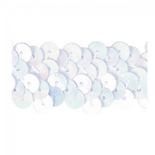 Trimits Stretch Sequins Trim Bridal White