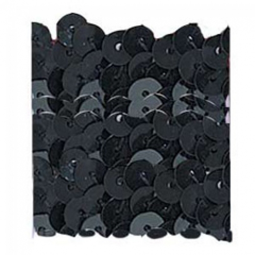Trimits Stretch Sequins Trim Black