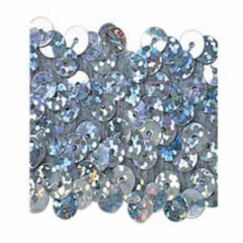 Trimits Stretch Sequins Trim Holographic Silver