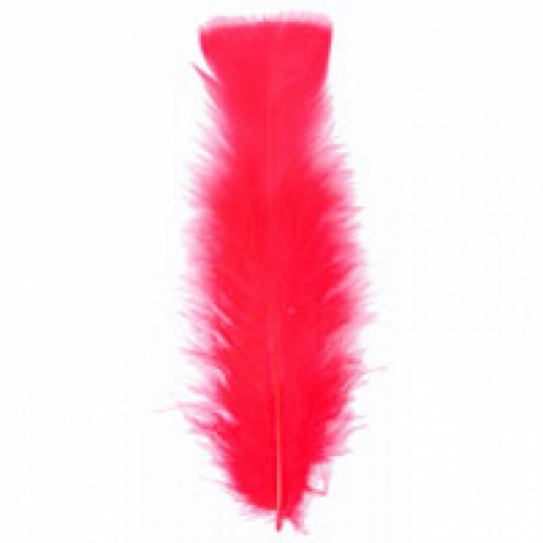 Trimits Turkey Craft Feathers (Value Pack of 5) Red