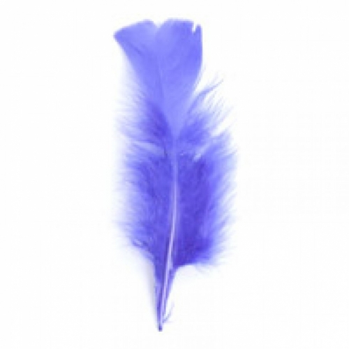 Trimits Turkey Craft Feathers (Value Pack of 5) Purple