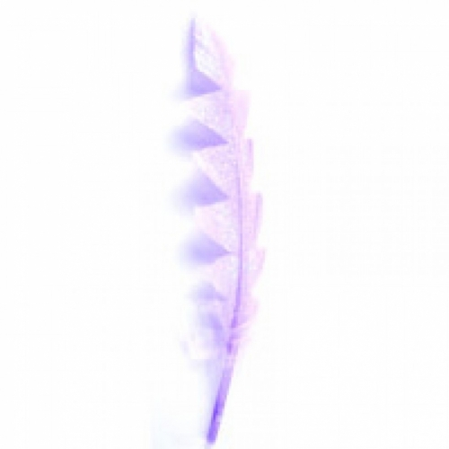 Trimits Feathers With Glitter Lilac