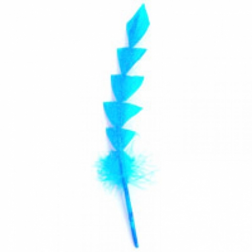Trimits Feathers With Glitter Turquoise