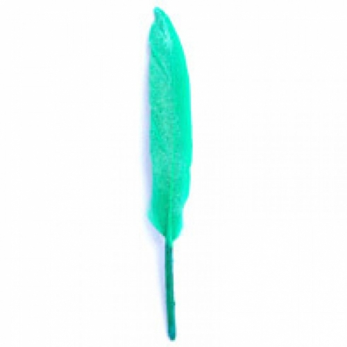 Trimits Feathers With Glitter (Value Pack of 5) Green