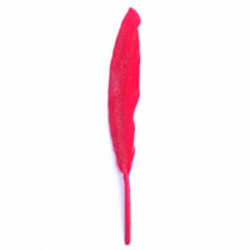 Trimits Feathers With Glitter (Value Pack of 5) Red