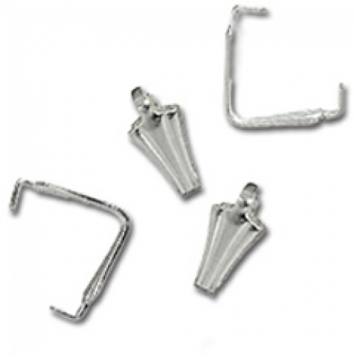 Trimits Fancy Tri Mount Findings (Value Pack of 3) Silver