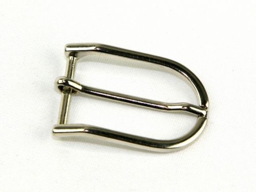 D Shape Metal Buckle Silver