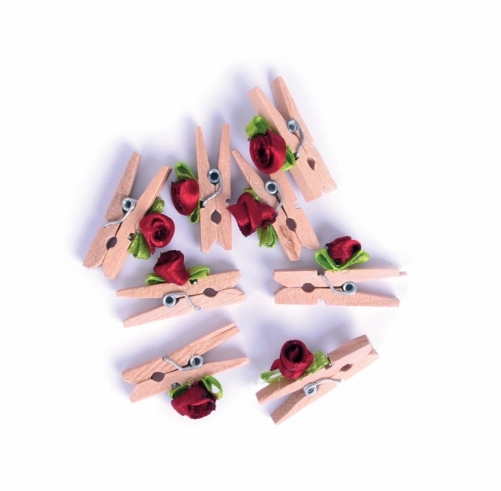 Craft Factory Wood Clothes Pegs Natural