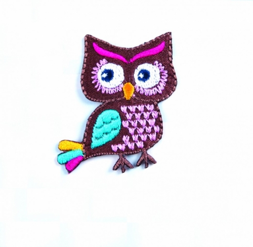 Craft Factory Patch Motif Colourful Owl