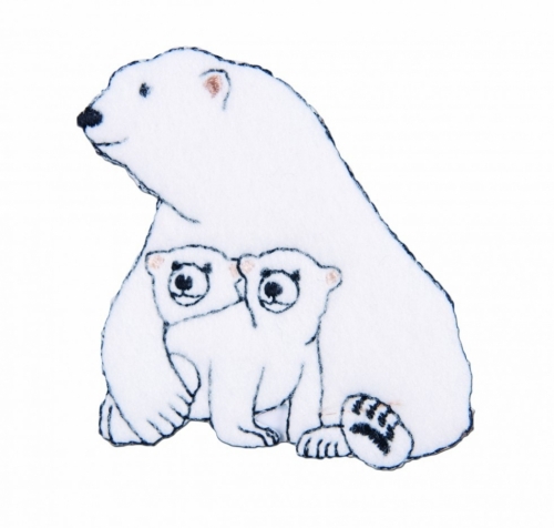 Craft Factory Patch Motif Polar Bear