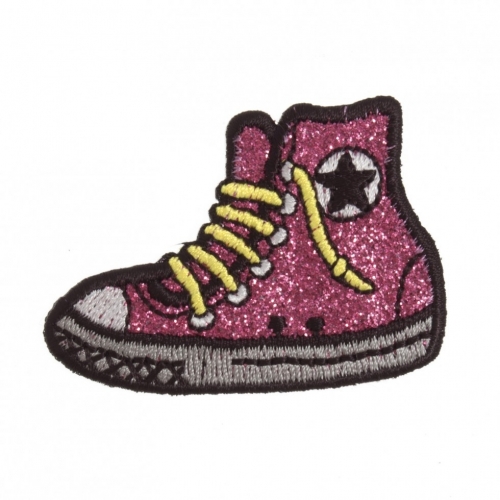 Craft Factory Patch Motif Glitter Plimsoll
