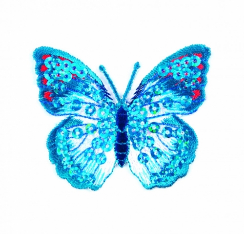 Craft Factory Patch Motif Sequin Butterfly