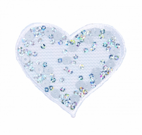 Craft Factory Patch Motif Sequin Heart