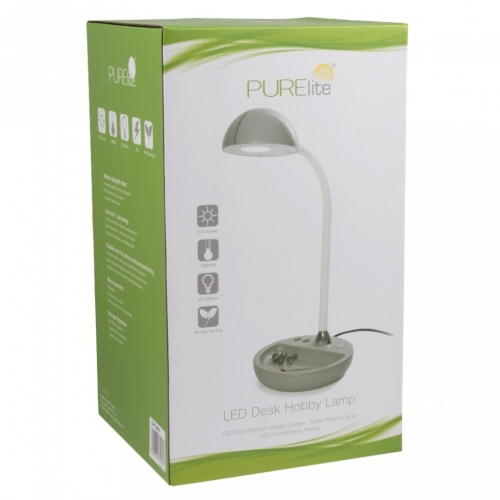 Purelite LED Hobby Lamp with Accessories Tray