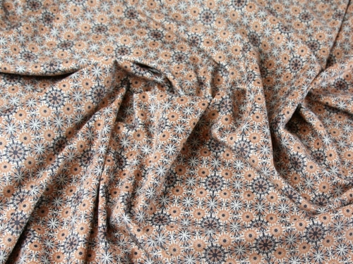 Deadstock Stretch Woven Faux Suede Fabric Terracotta