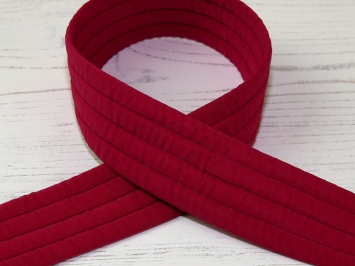 Stephanoise Padded Nylon Strap Trim Cerise Pink