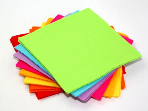 Acrylic Felt Fabric Packs Bright Assorted