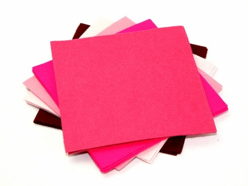 Acrylic Felt Fabric Packs Pinks