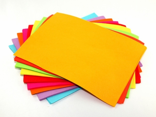 Acrylic Felt Fabric Packs Bright Assorted
