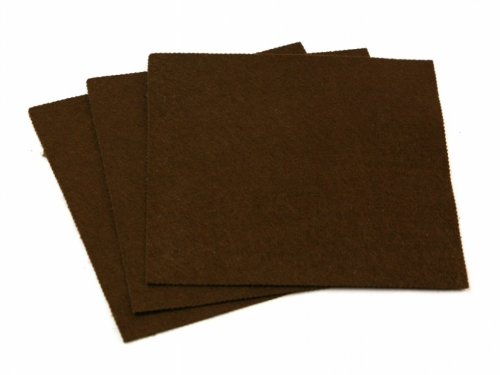 Minerva Core Range Self Adhesive 18inch Felt Fabric Sheets Burnt Sienna Brown