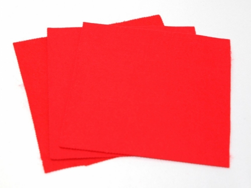 Minerva Core Range Self Adhesive 18inch Felt Fabric Sheets Red