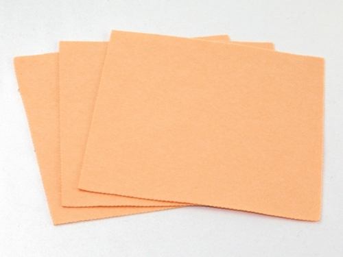 Minerva Core Range 18inch Acrylic Felt Fabric Sheets Peach