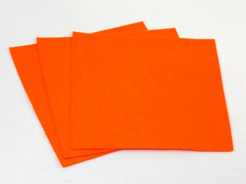 Minerva Core Range 18inch Acrylic Felt Fabric Sheets Jaffa Orange
