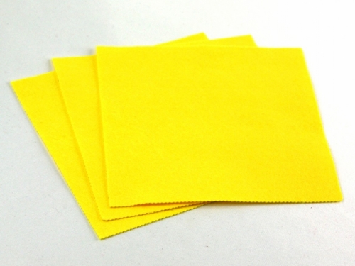Minerva Core Range 18inch Acrylic Felt Fabric Sheets Yellow
