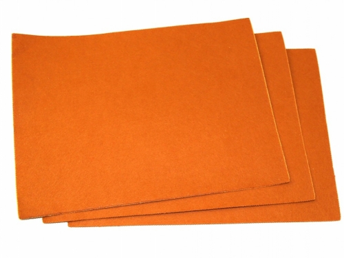 Minerva Core Range Self Adhesive 9x12inch Felt Fabric Sheets Amber Brown