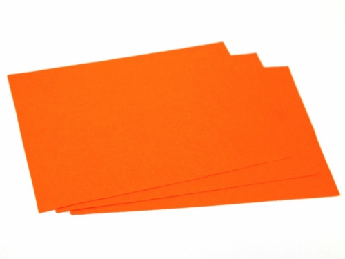 Minerva Core Range Self Adhesive 9x12inch Felt Fabric Sheets Jaffa Orange