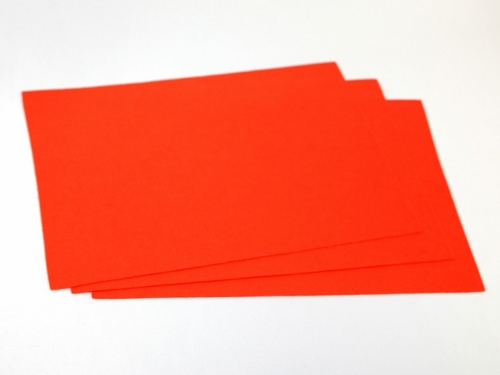 Minerva Core Range Self Adhesive 9x12inch Felt Fabric Sheets Pumpkin Orange