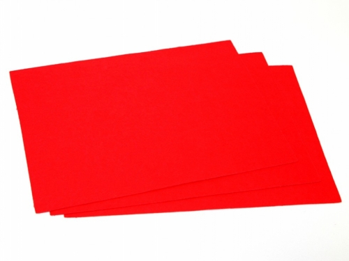 Minerva Core Range Self Adhesive 9x12inch Felt Fabric Sheets Red