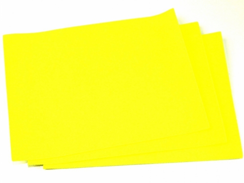 Minerva Core Range Self Adhesive 9x12inch Felt Fabric Sheets Super Bright Yellow