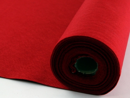 Minerva Core Range Self Adhesive Mini Felt Fabric Roll Berry Red