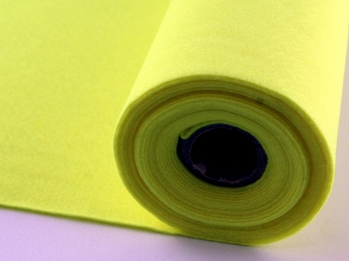 Minerva Core Range Self Adhesive Mini Felt Fabric Roll Super Bright Yellow