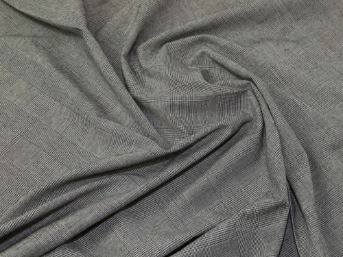 Deadstock Polyester Viscose Suiting Fabric Grey