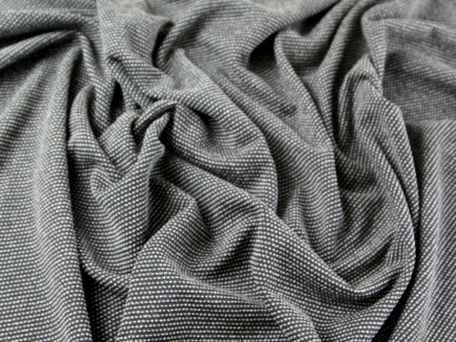 Deadstock Textured Stretch Knit Fabric Brown