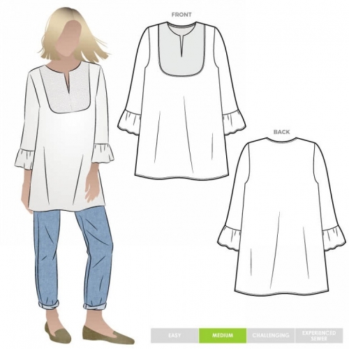 Style Arc Paper Sewing Pattern Culliver Tunic