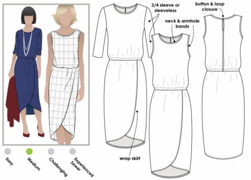 Style Arc Paper Sewing Pattern Cameron Dress
