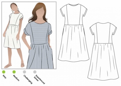 Style Arc Paper Sewing Pattern Lacey Dress