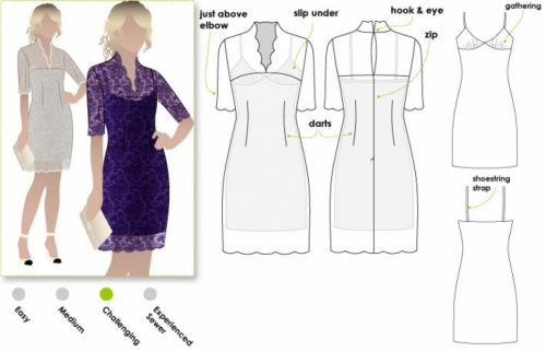 Style Arc Paper Sewing Pattern Alisha Dress