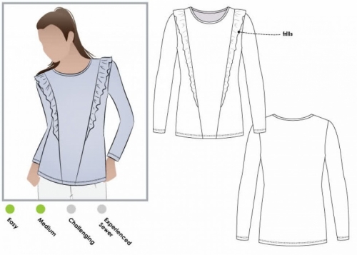 Style Arc Paper Sewing Pattern Keely Top