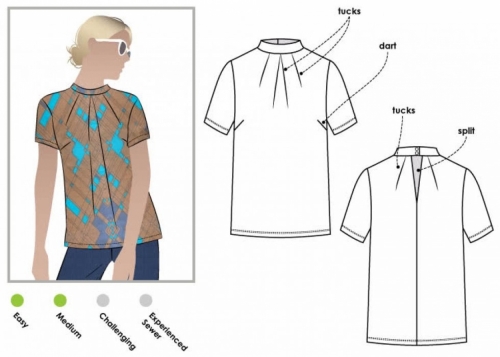 Style Arc Paper Sewing Pattern Dimity Top