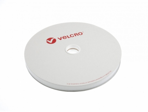 Velcro Stick On Hook Only (Value Roll) White