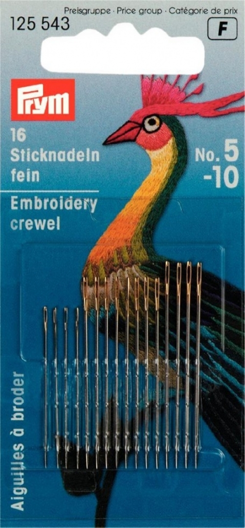 Prym Fine Embroidery Needles