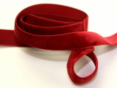 Berisfords Velvet Ribbon Mini Roll 9614 Dark Red