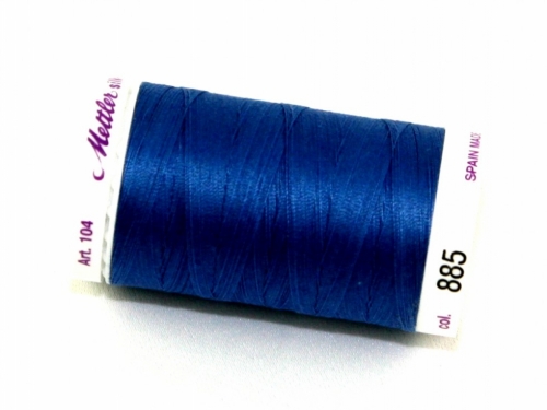 Mettler No 50 Silk Finish Quilting Thread 885 Tufts Blue