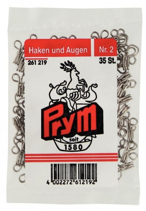 Prym Hook & Eye Fasteners Silver